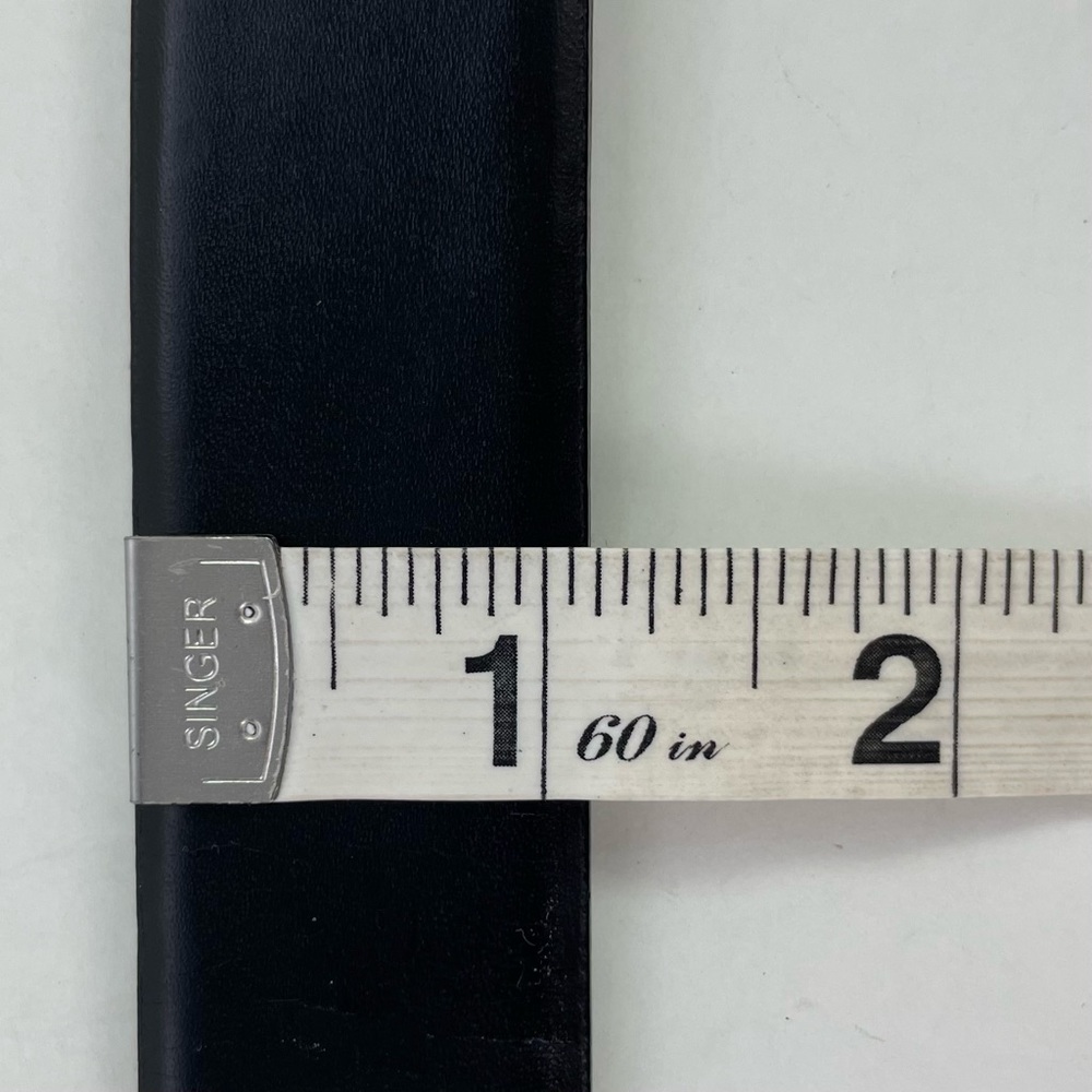 Chico’s Black Leather Two-Tone Decorative Buckle‎ Belt - Picture 12 of 12